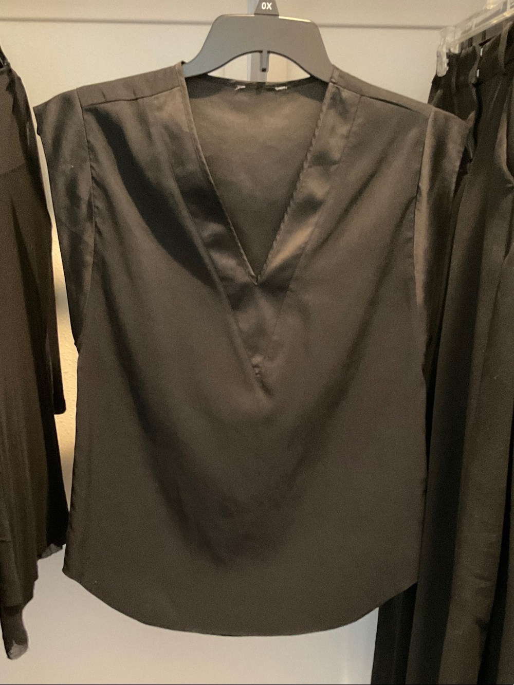 Express Black V-Neck Sleeveless Blouse